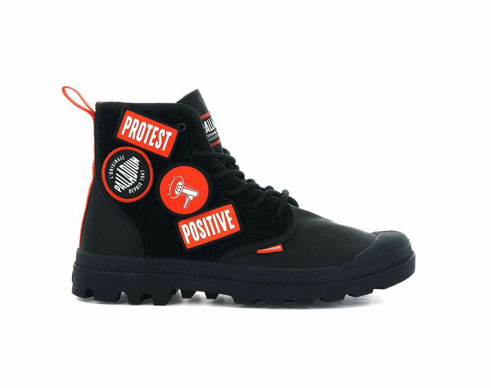 Botas Palladium Pampa Hi Change Hombre - Negras ||XJAM-20945||